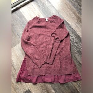 Women’s Long Sleeve Purple/Red Sweater